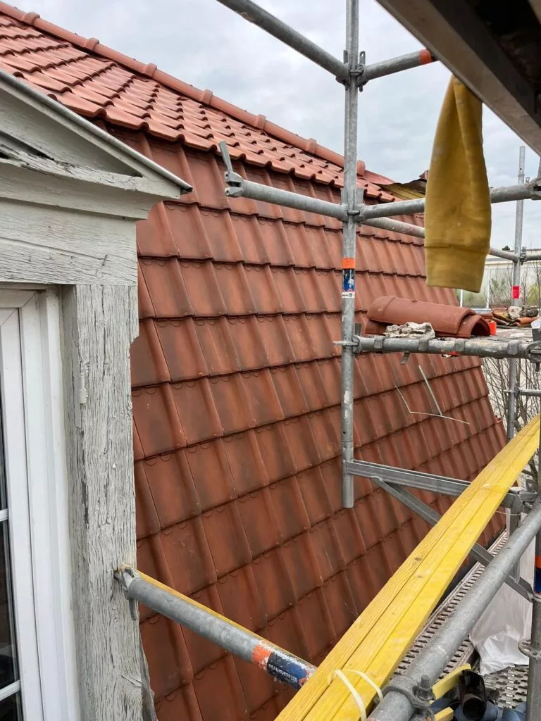 Chantier de toiture à Pully