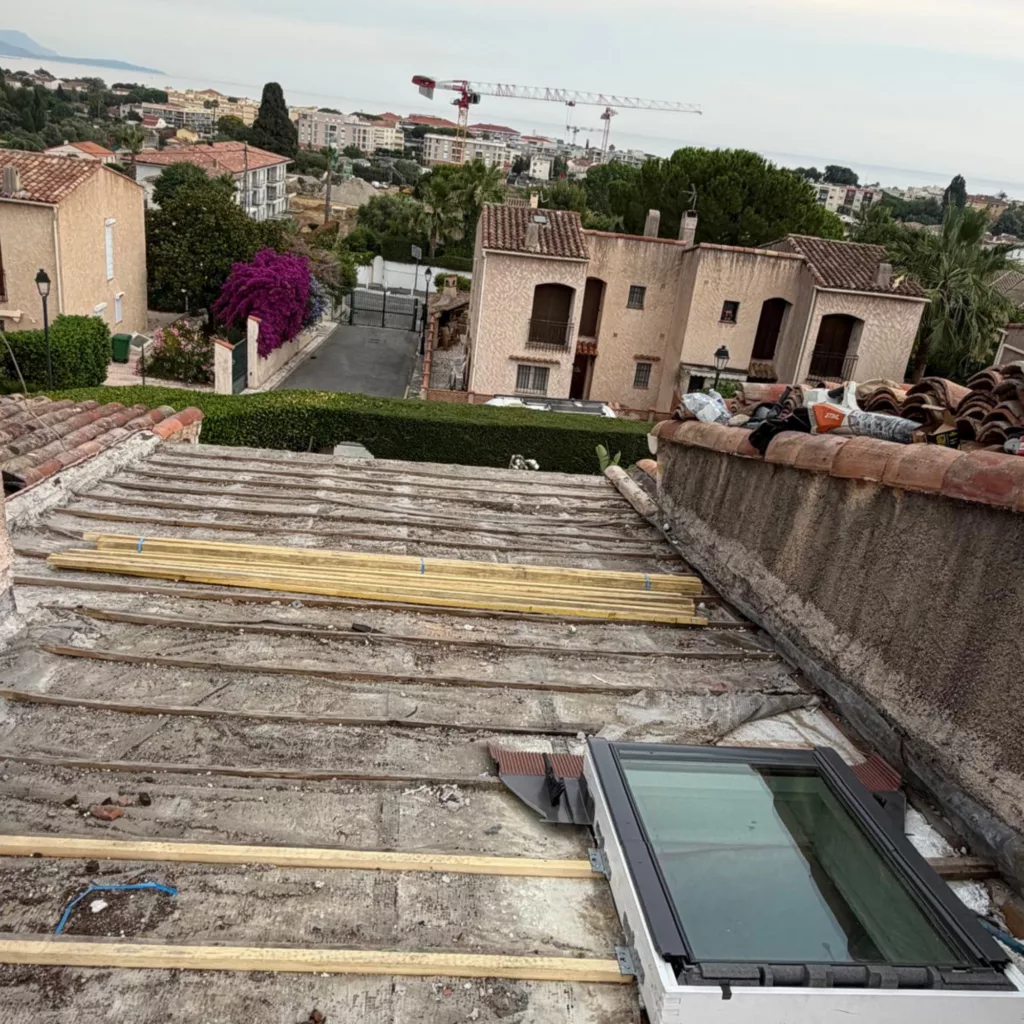 Chantier de toiture à Renens