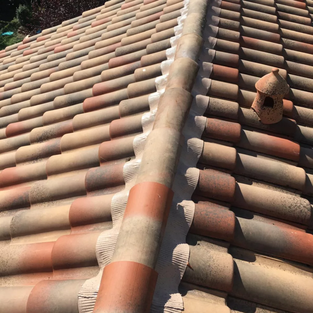 Chantier de toiture à Épalinges