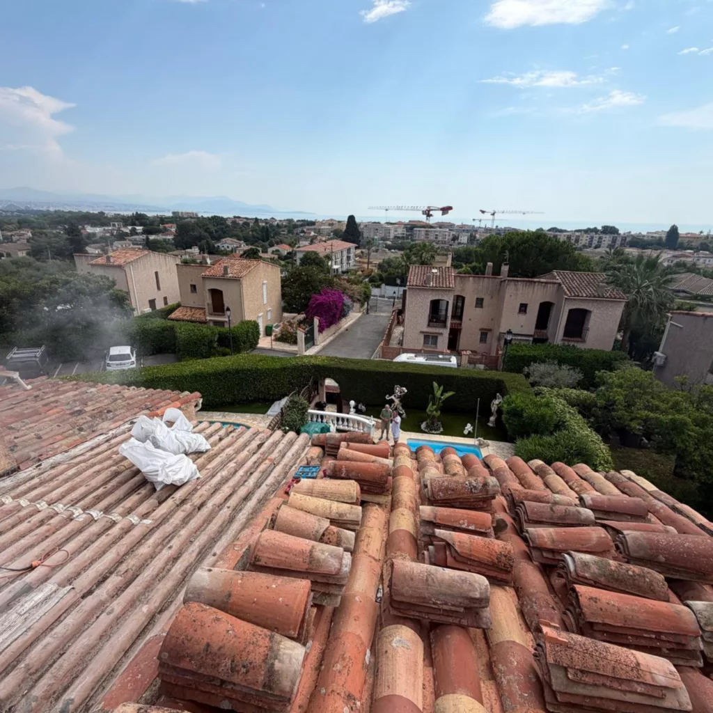 Chantier de toiture à Lutry